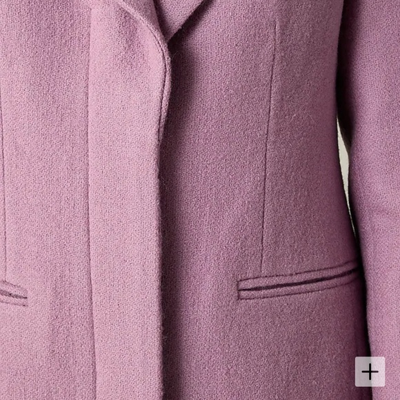 Petite Savoy Topcoat in Italian Wool-Blend Lavender New without Tags 10P Petite - Picture 3 of 16
